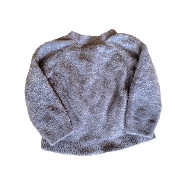 Plush Baby Sweater Cardigan Fuzzy Button Down Cozy Warm Blue Preppy 12 months - Picture 3 of 4